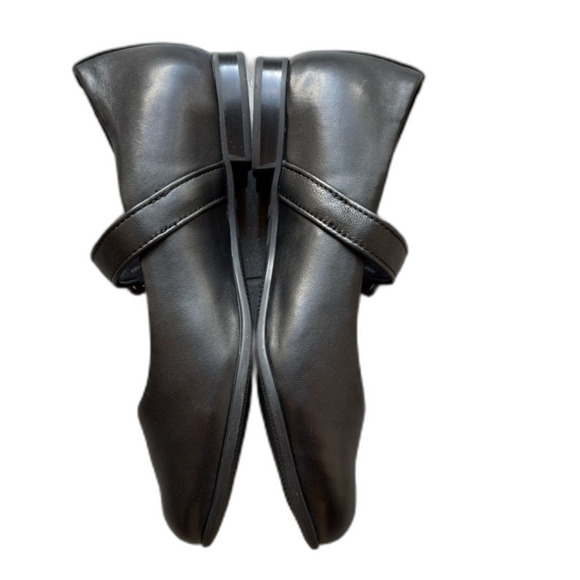 Munro Black Leather MJ Flat Mary Jane Shoes A11-2. Size 8.5M. New without box - Picture 9 of 11